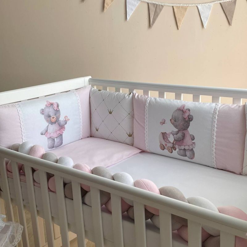 Комплект постільної білизни Маленька Соня Kids toys Ведмедик рожевий для новонароджених