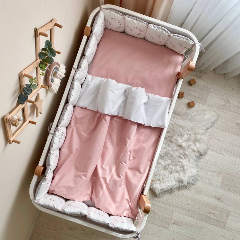 Комплект постільної білизни Маленька Соня Baby Dream Гілочки для новонароджених