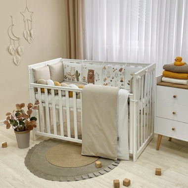 Комплект постільної білизни Маленька Соня Арт Дизайн "Альпака бежевий" бежевий для новонароджених