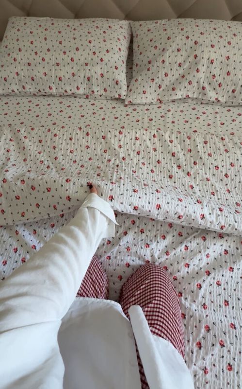 Постельное белье Bedclozzzes жатый хлопок &laquo;Pretty roses&raquo; евро