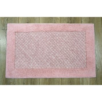 Килимок для ванної Irya Waffles рожевий 60x120 см