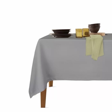 Набор скатерть с салфетками Cosas Dark Grey&Olive, 140x180, 35x35
