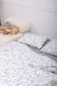 Постельное белье Bedclozzzes сатин Серый цветочный принт двуспальный