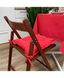 Подушка на стілець Червона 40x40 см