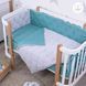 Постільний комплект Baby Veres "Velour Grey-tiffany" (5од.) для новонароджених