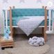 Постільний комплект Baby Veres "Velour Grey-tiffany" (5од.) для новонароджених