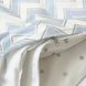 Комплект постільної білизни Маленька Соня Shine блакитний зигзаг для новонароджених