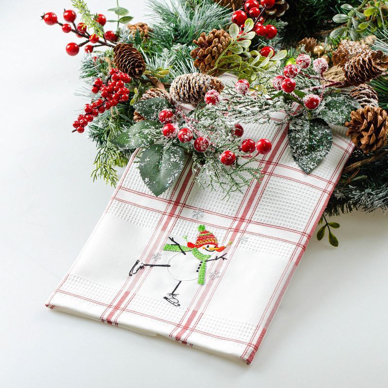 Полотенце вафельное Home Line снеговик 45x70 см