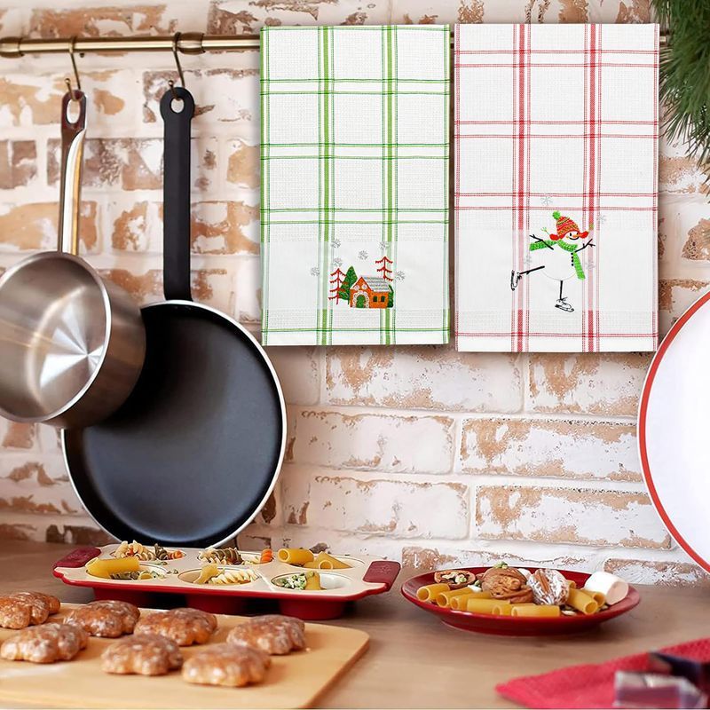 Полотенце вафельное Home Line снеговик 45x70 см