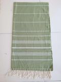 Рушник пляжний бавовняний Yesil 100x180 см