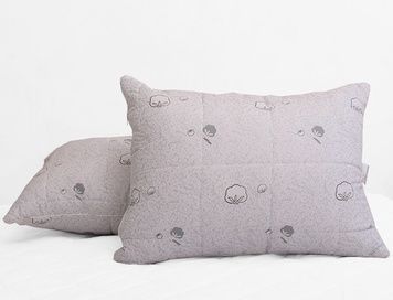 Подушка TAG Cotton лебяжий пух стеганная 70x70 см