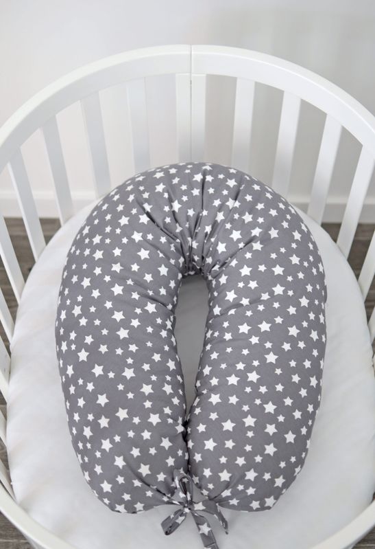 Подушка для годування Baby Veres"Smiling grey" 70х165 см