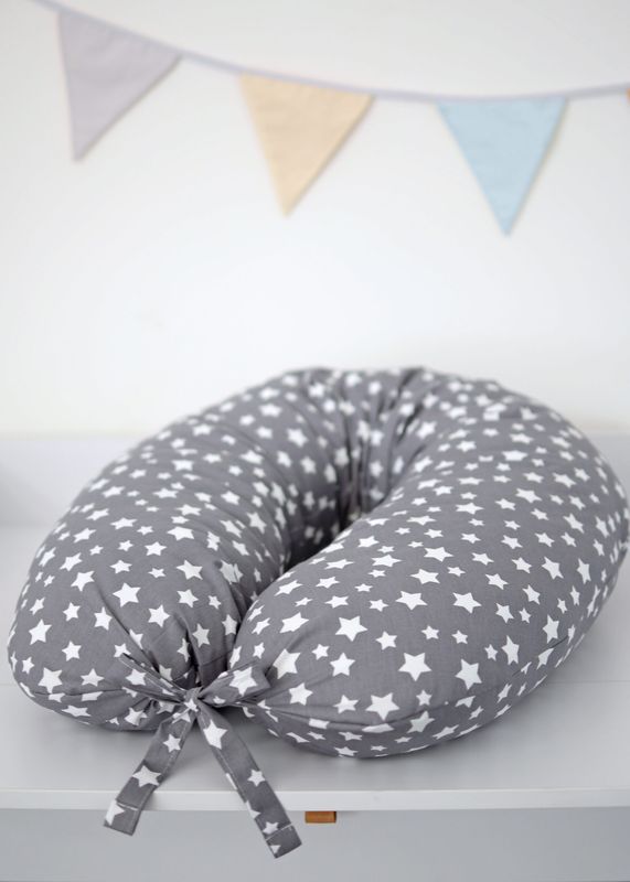 Подушка для годування Baby Veres"Smiling grey" 70х165 см