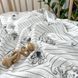 Пеленка Маленькая Соня муслин Далматинцы с полоской на молочном 95x135 см