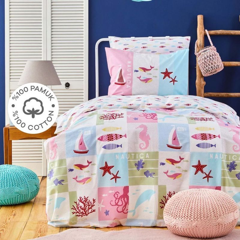 Постільна білизна Nautica Home - Marine ранфорс підліткова