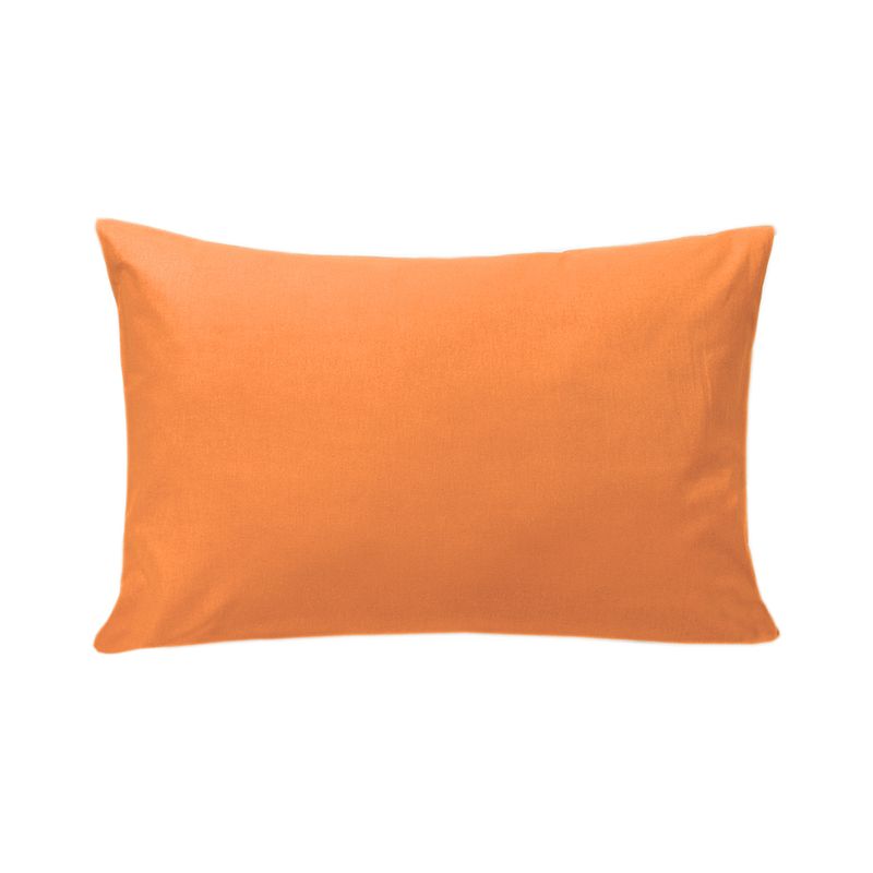 Простынь на резинке Iris Home premium ранфорс с наволочками оранжевый 160х200х25 см