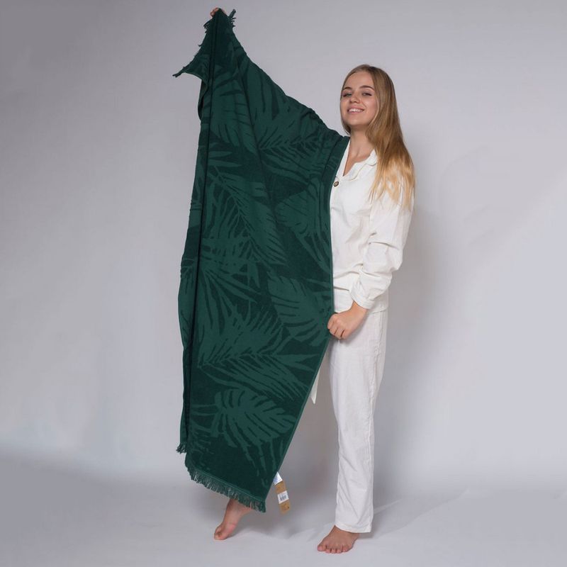Рушник SoundSleep пляжний жакардовий Hawaii green 100х150 см