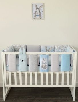 Фенс-бампер Baby Veres "Summer Bunny blue"