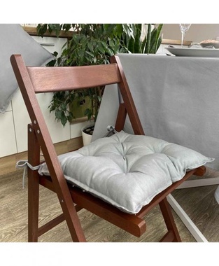 Подушка на стілець Сіра 40x40 см