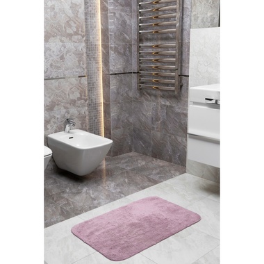 Килимок для ванної Irya Basic рожевий 50x80 см