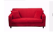 Чехол на 3-х местный диван замша-микрофибра Homytex Красный