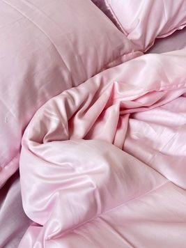 Постільна білизна Bedclozzzes сатин пудровий №16 двоспальний