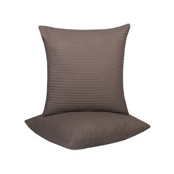 Наволочки Iris Home Готель Сатін Страйп 1*1 кава 2 шт, 70x70