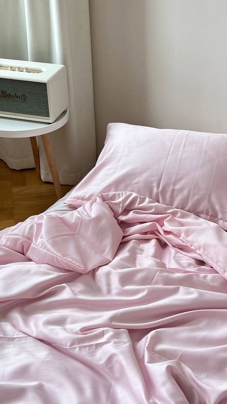 Постільна білизна Bedclozzzes сатин пудровий №16 двоспальний