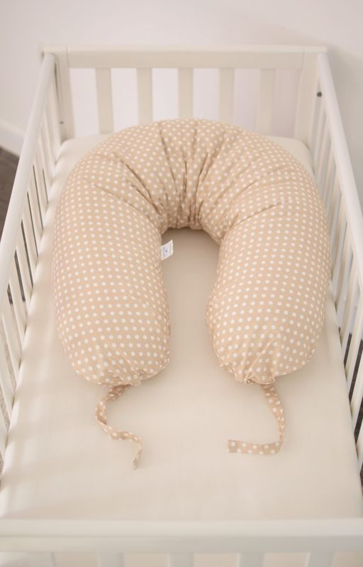 Подушка для годування Baby Veres"Soft beige" 70х165 см