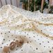 Пеленка Маленькая Соня муслин Горошки коричневые на айвори 95x135 см