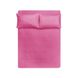 Простирадло на гумці Iris Home premium ранфорс з наволочками рожевий 160х200х25 см