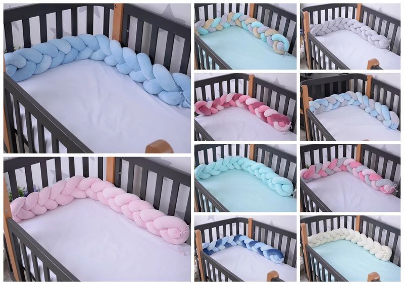 Бампер-коса Baby Veres Grey Melange 15х120