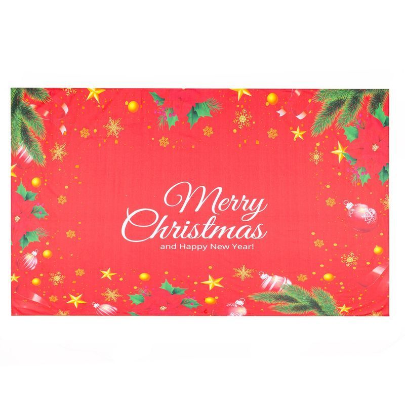 Скатерть HomeLine Merry Christmas красная 150х220 см