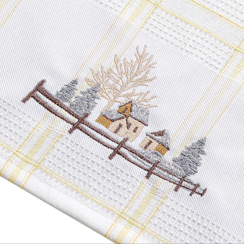 Полотенце вафельное Home Line домики 45x70 см