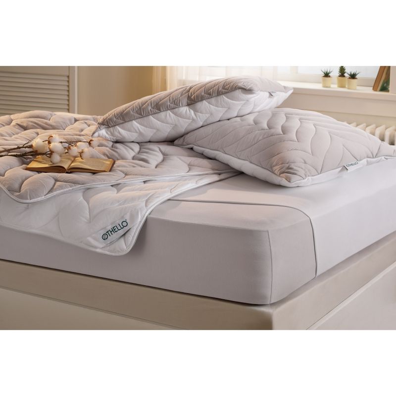 Одеяло Othello Colora антиаллергенное серый-белый 155х215 см