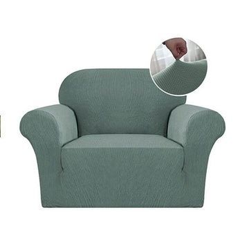 Чохол на крісло жаккардовий трикотаж Homytex М'ята