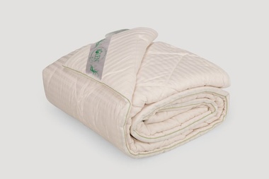 Одеяло хлопковое Iglen жаккардовый сатин облегченное, 140x205