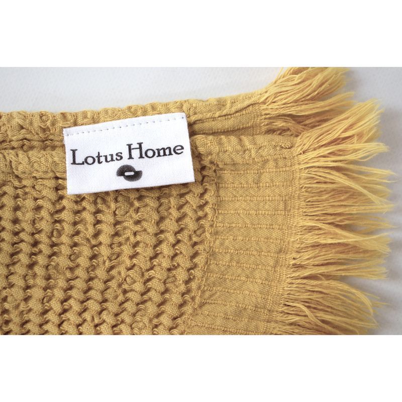 Набор полотенец Lotus Home - Rius mustard горчичный (3 шт.) 35x50 см