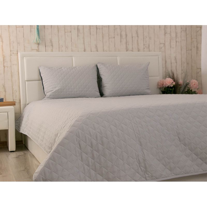 Покривало Руно &ldquo;Velour&rdquo; Grey ромб 180х220 см
