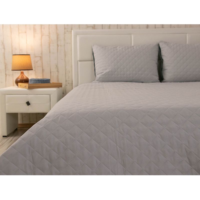 Покривало Руно &ldquo;Velour&rdquo; Grey ромб 180х220 см