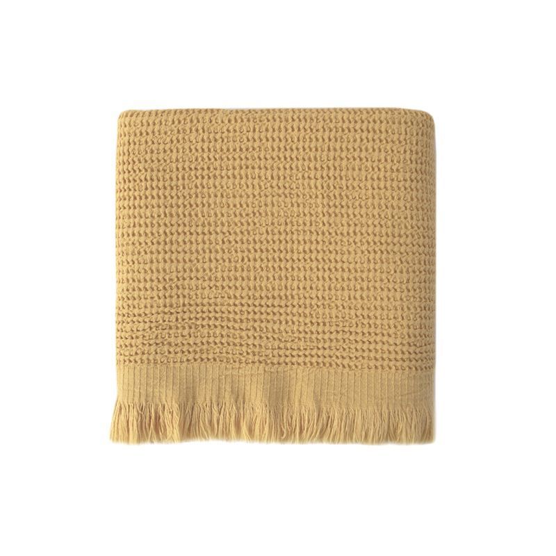 Набор полотенец Lotus Home - Rius mustard горчичный (3 шт.) 35x50 см
