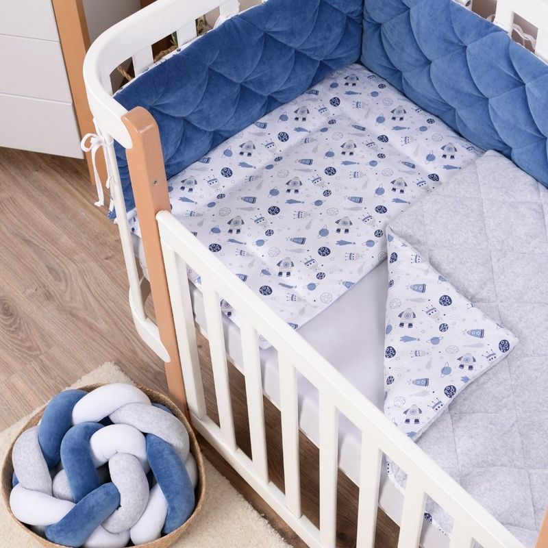 Постельный комплект Baby Veres "Velour Cosmos" (5ед.) для новорожденных
