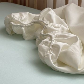 Простирадло Маленька Соня сатин молочне 60x120 см