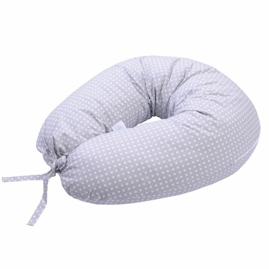 Подушка для годування Baby Veres"Soft white-grey" 70х165 см
