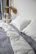Постельное белье Bedclozzzes сатин gray + milk (№37+3) евро