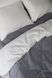 Постельное белье Bedclozzzes сатин gray + milk (№37+3) евро