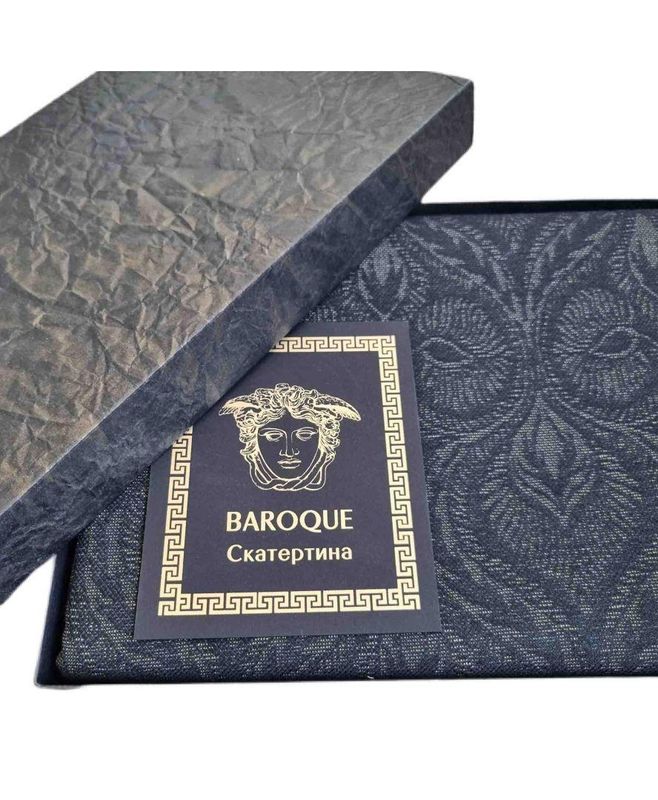 Скатерть Baroque Black 136x180 см