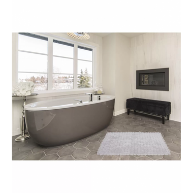 Коврик для ванной Irya Garnet серый 65x105 см