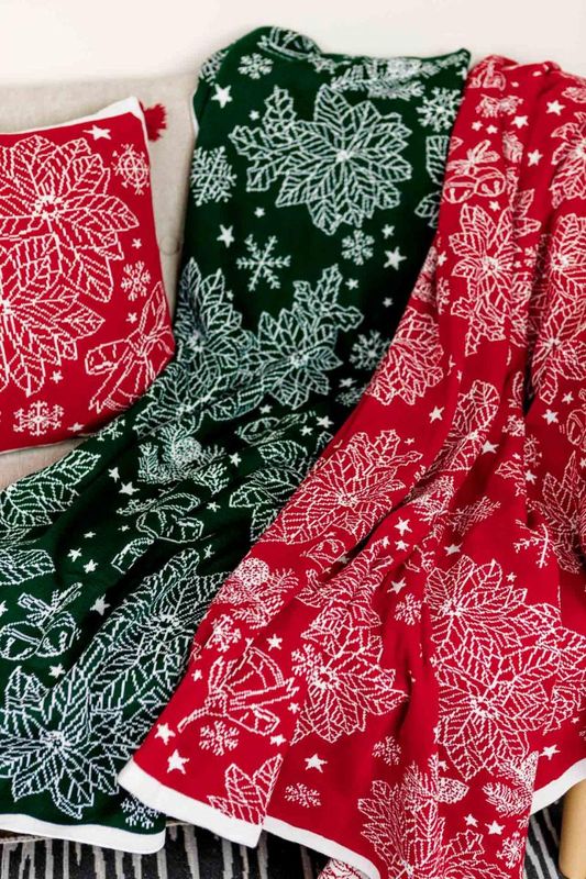 Плед Рождественский красный 130x170 см