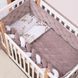 Постільний комплект Baby Veres "Velour Mokko leaves" (5од.) для новонароджених